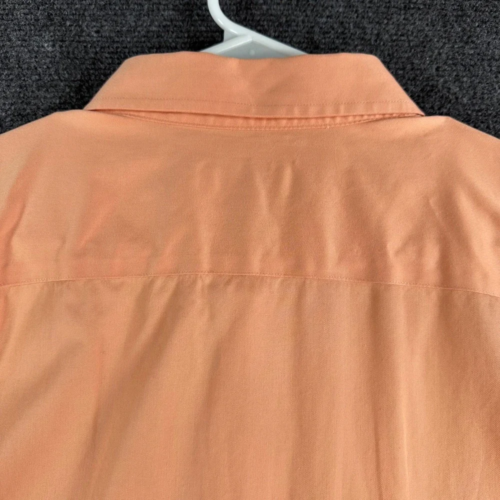 Banana Republic‎ Button Down Mens XXL 2XL Peach Non Iron Slim Fit Cotton Shirt